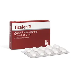 Tizafen 350/2 Mg 20 Tabletas