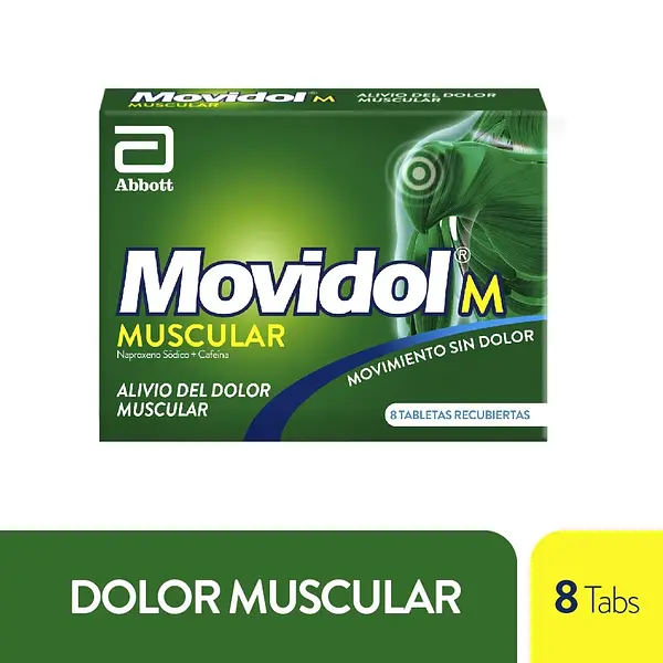 Movidol M Muscular 220 Mg 8 Tabletas