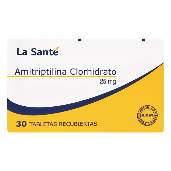 Amitriptilina 25 Mg 30 Tabletas Ls