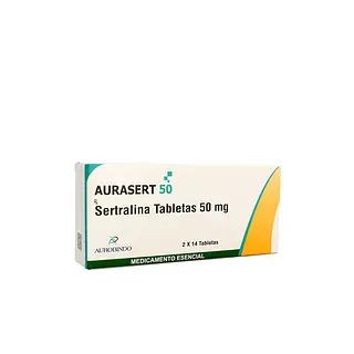 Sertralina Aurasert 50 Mg 28 Tabletas